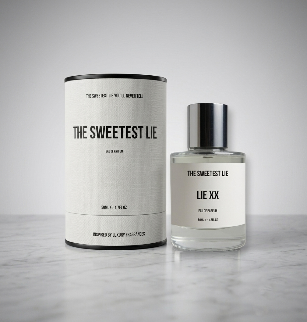 The Sweetest Lie - Lie XX packaging and bottle